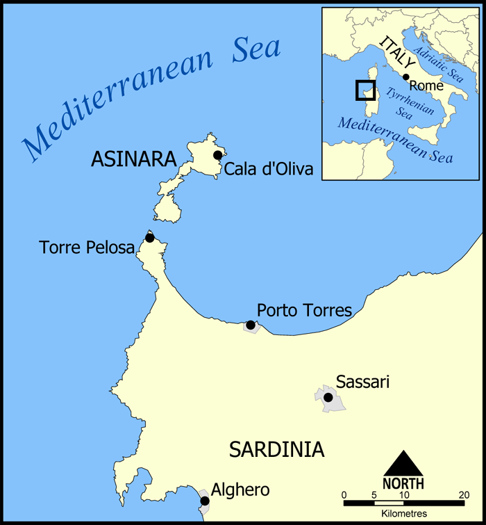 Asinara Karte